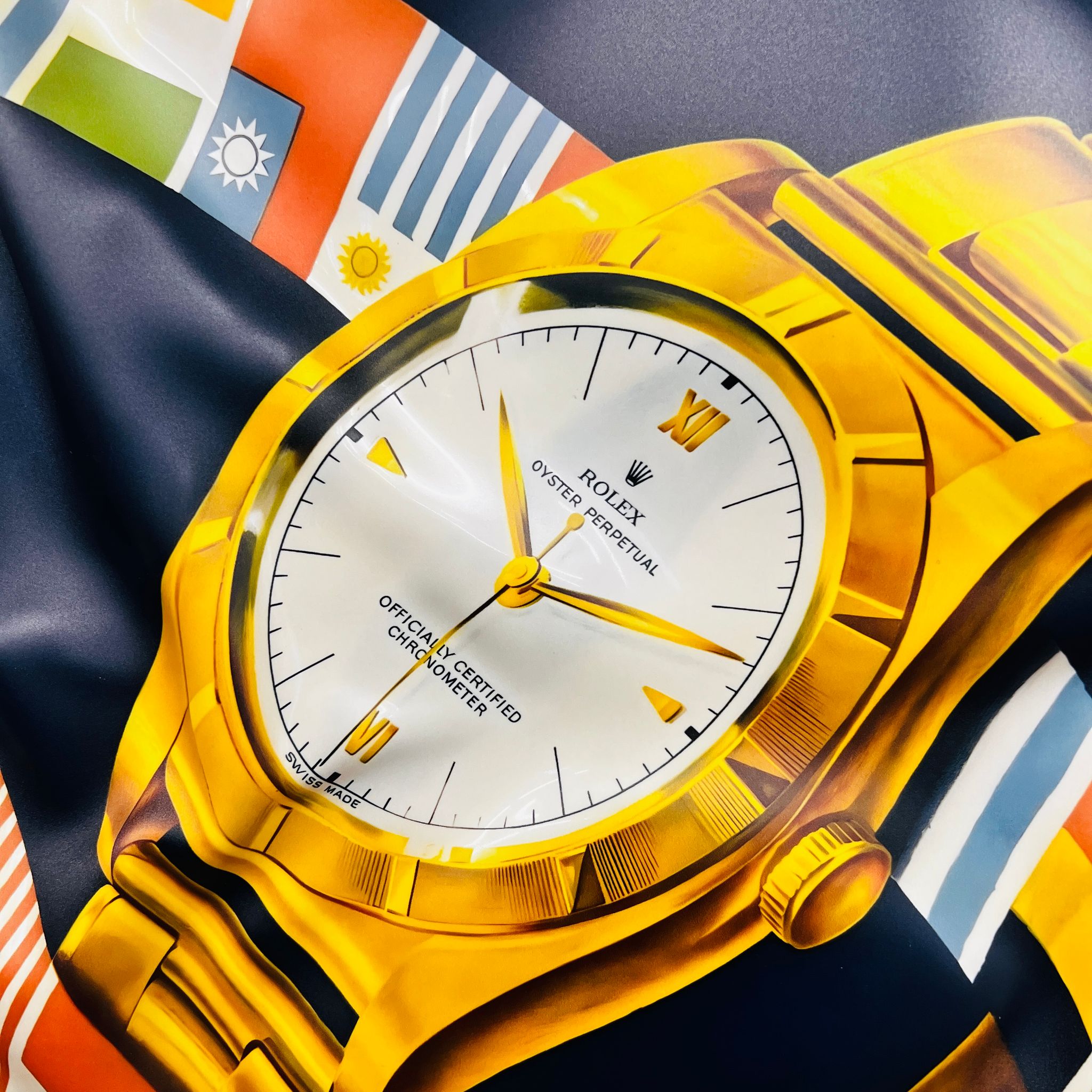 Tableau froissé - Rolex Oyster - Luxartis