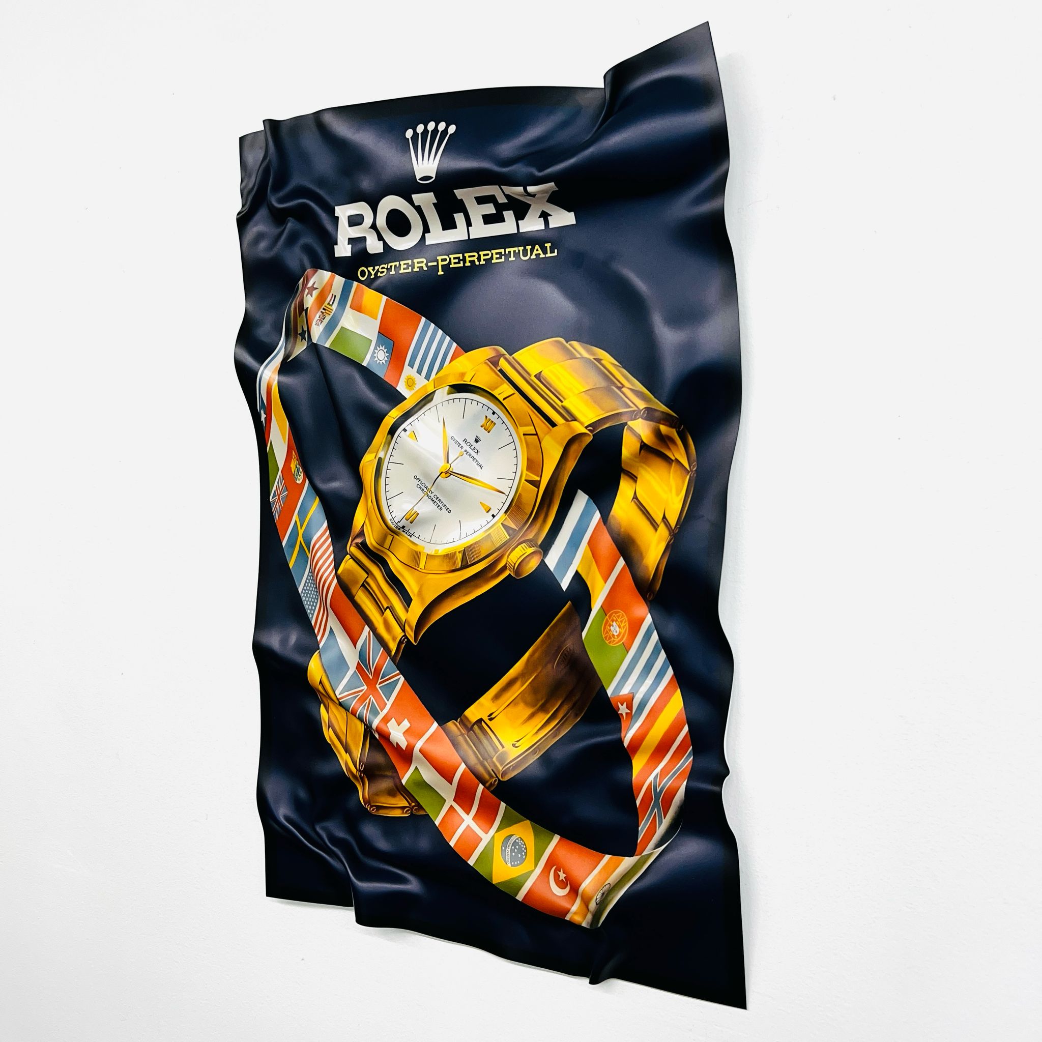 Tableau froissé - Rolex Oyster - Luxartis