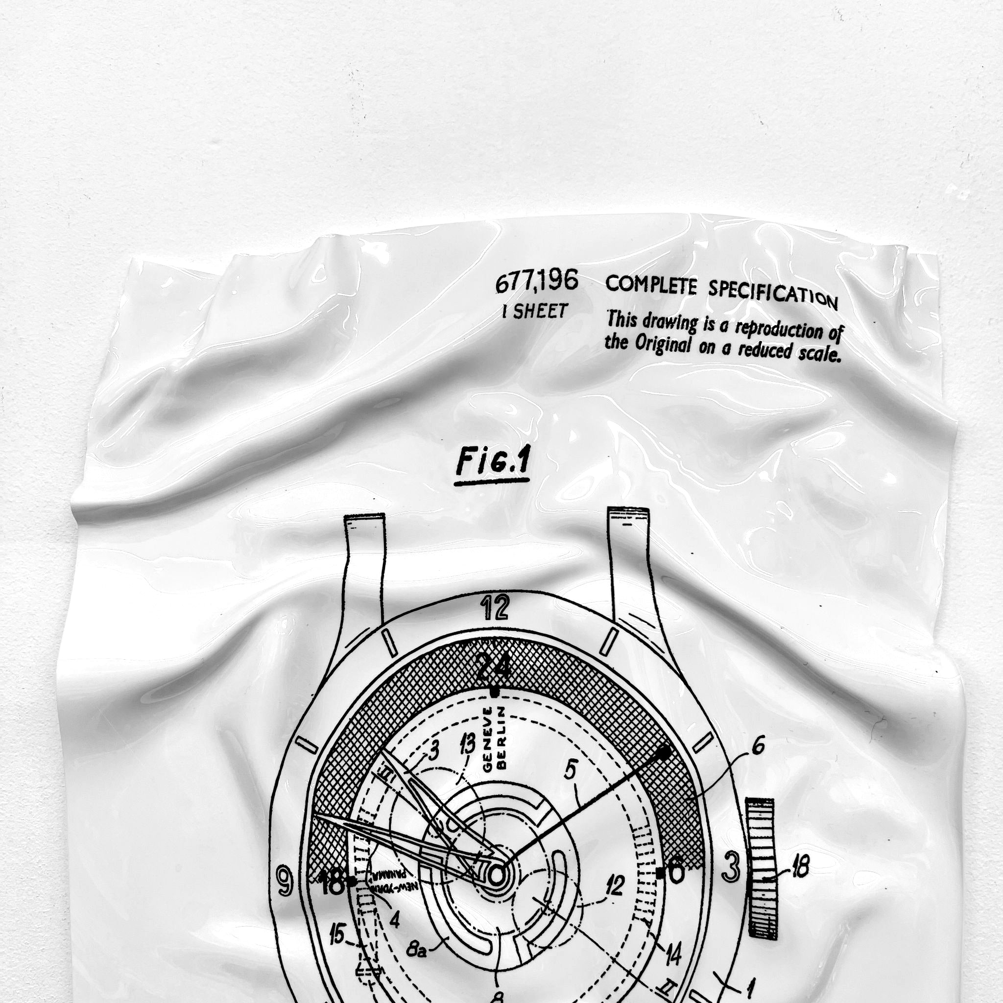Tableau froissé - Rolex Patern - Luxartis