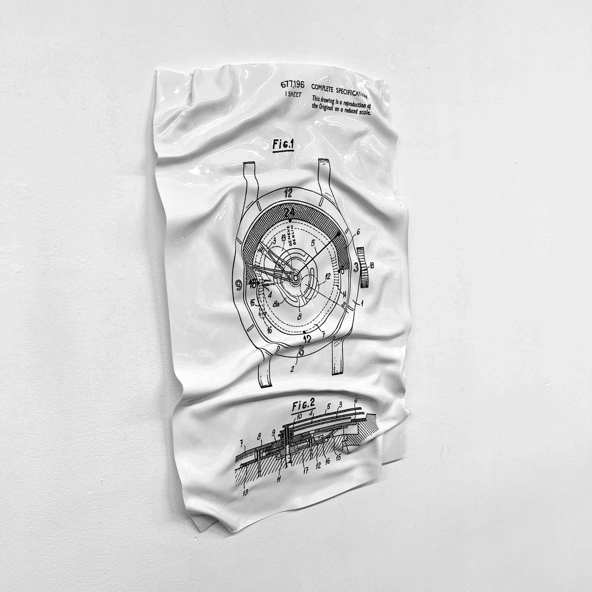 Tableau froissé - Rolex Patern - Luxartis