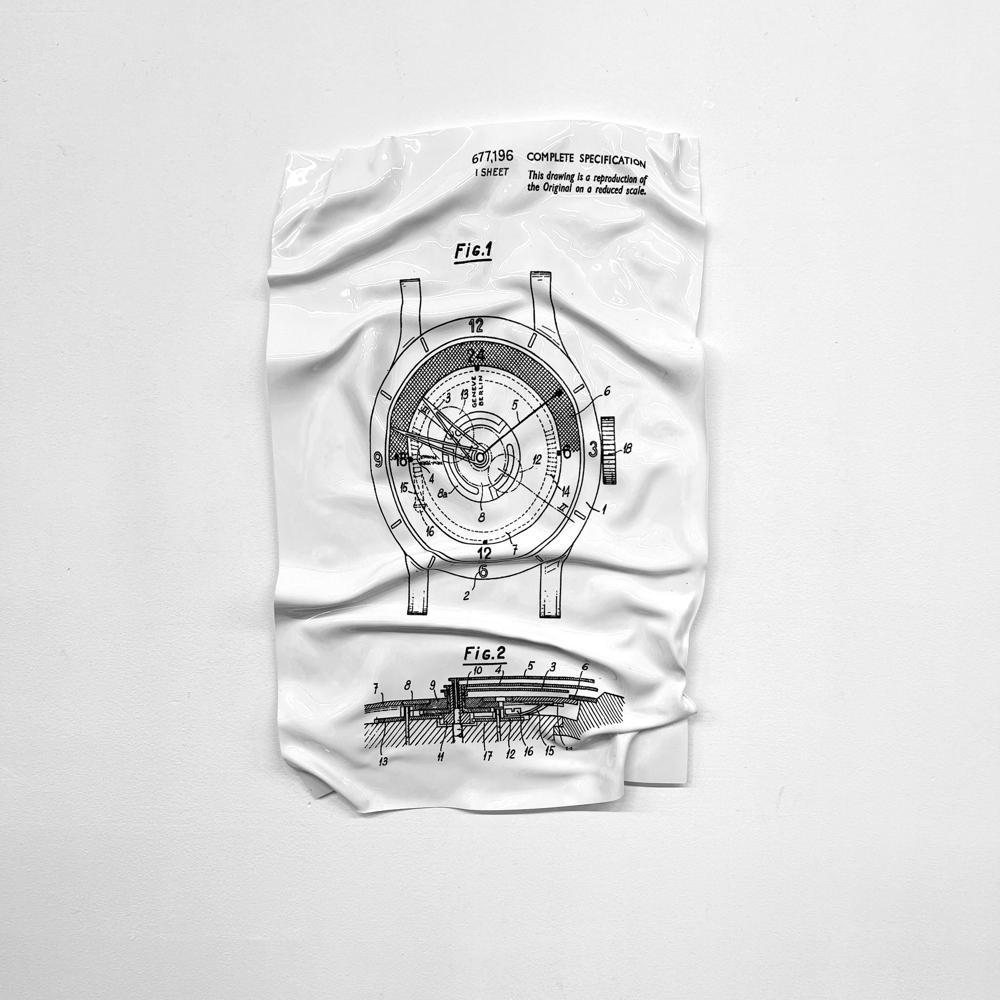 Tableau froissé - Rolex Patern - Luxartis