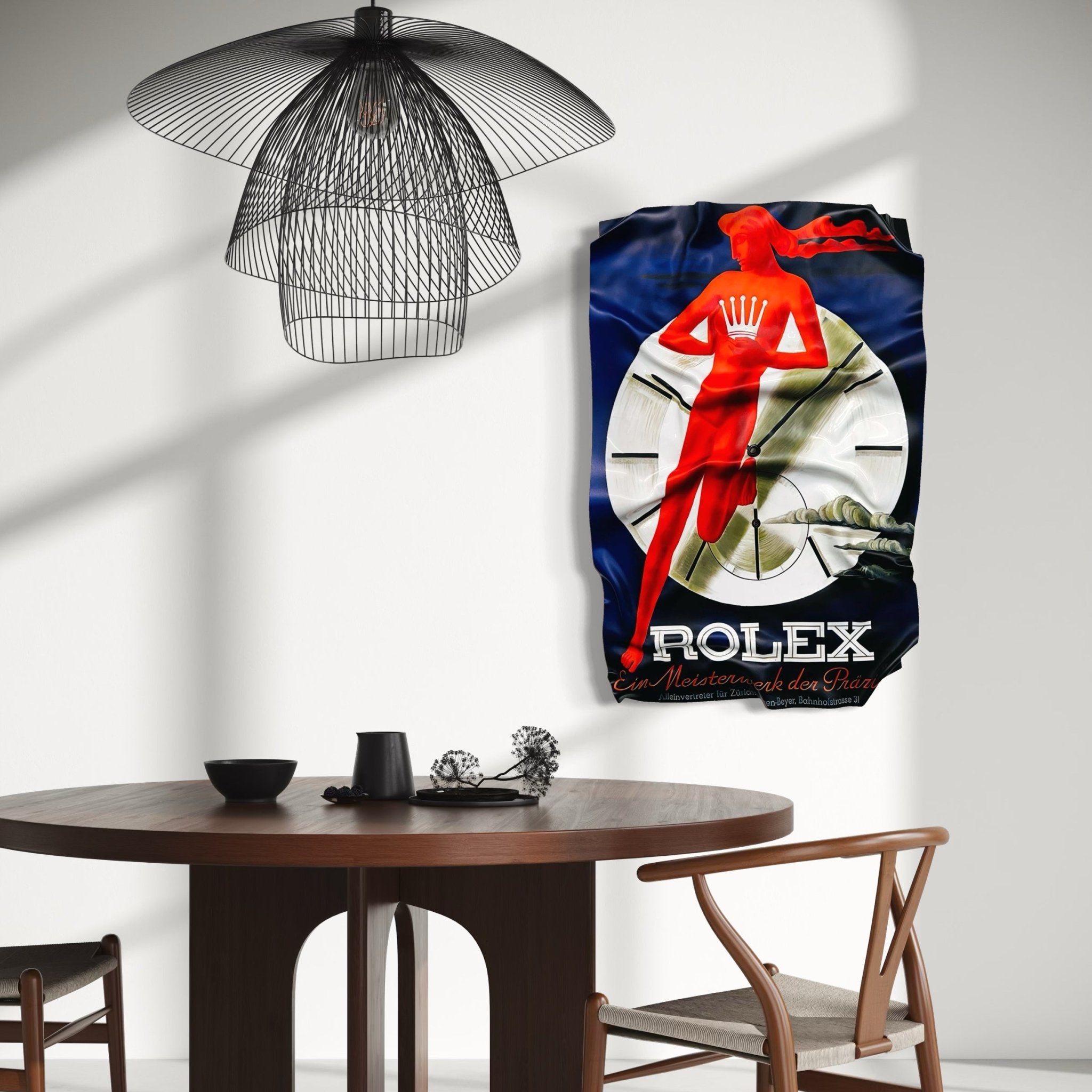 Tableau froissé - Rolex Pub Ancienne - Luxartis