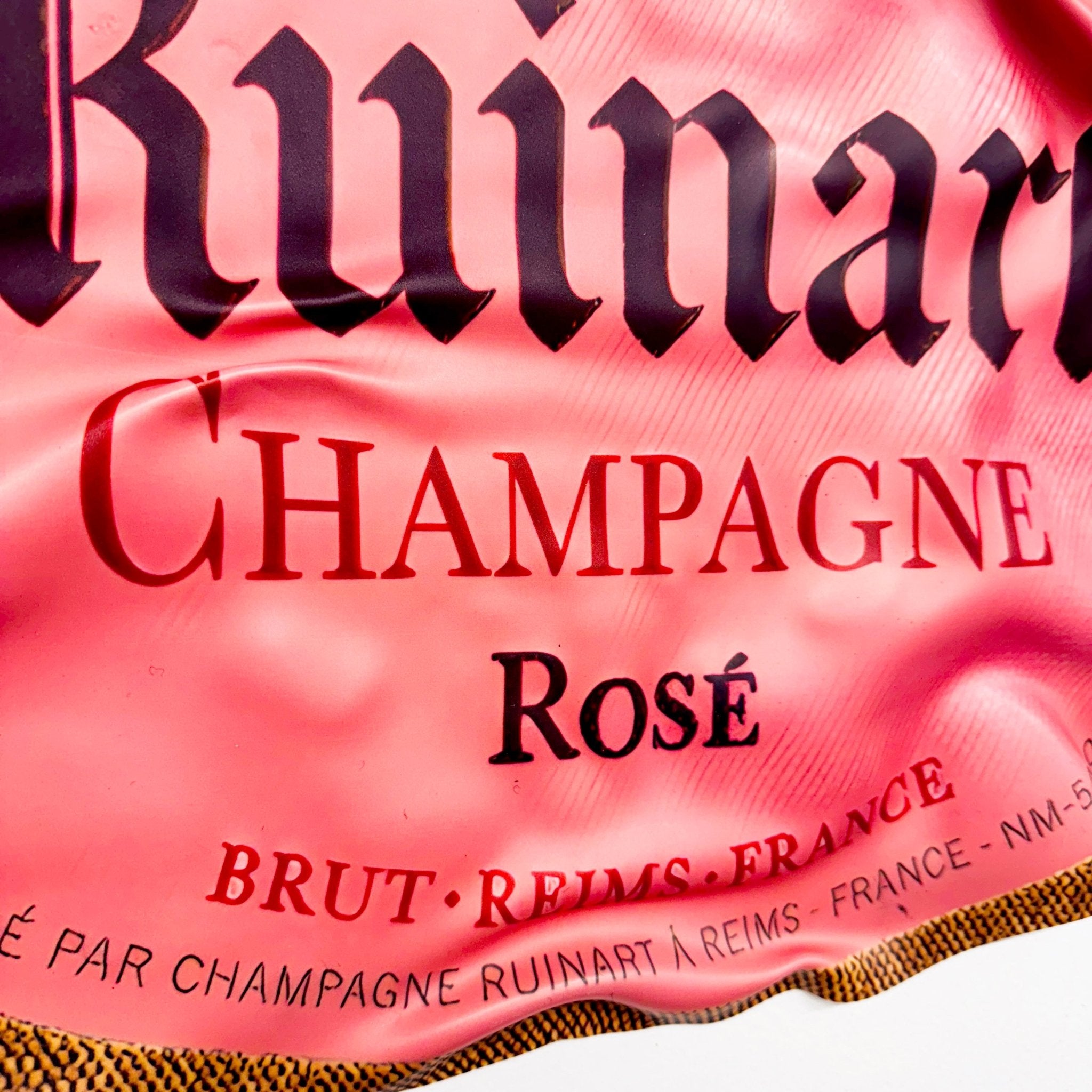 Tableau froissé - Ruinart Rosé Champagne - Luxartis