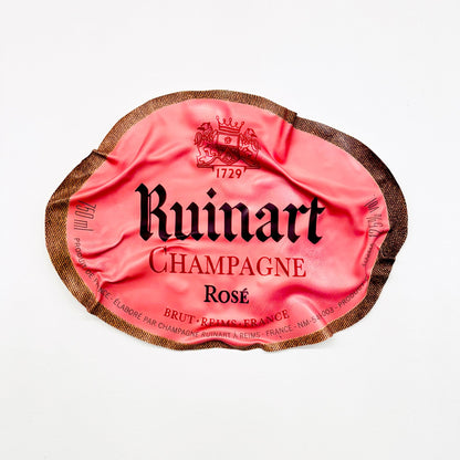Tableau froissé - Ruinart Rosé Champagne - Luxartis