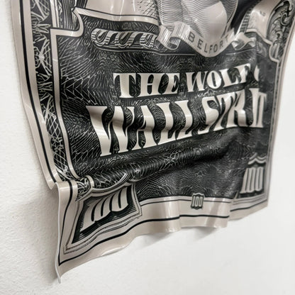 Tableau froissé - The Wolf of Wall Street "Dollar Art" - Luxartis