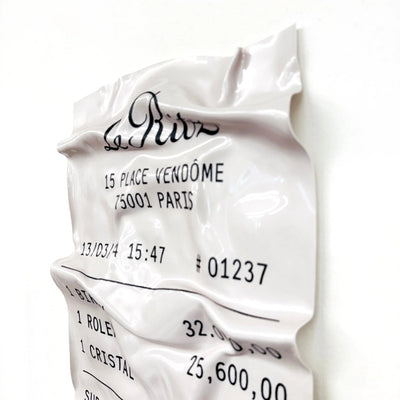 Tableau froissé - Ticket "Le Ritz" - Luxartis