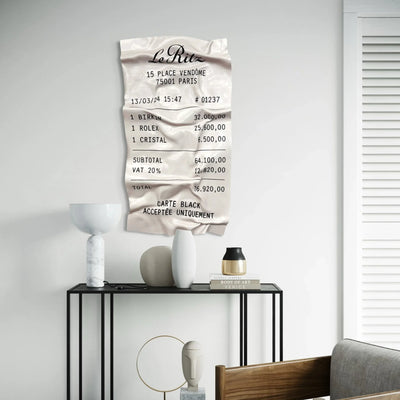 Tableau froissé - Ticket "Le Ritz" - Luxartis