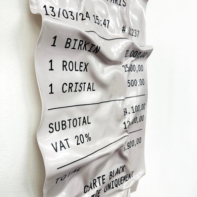 Tableau froissé - Ticket "Le Ritz" - Luxartis