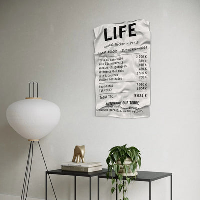 Tableau froissé - Ticket "Life" - Luxartis