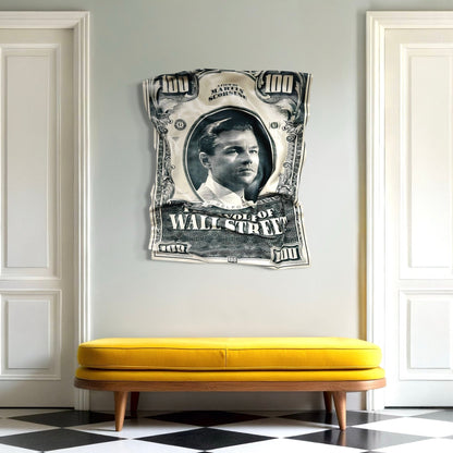 Tableau froissé - Wolf of Wall Street - Luxartis